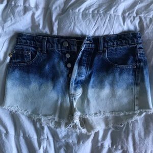 Ombré Mid-Rise Shorts